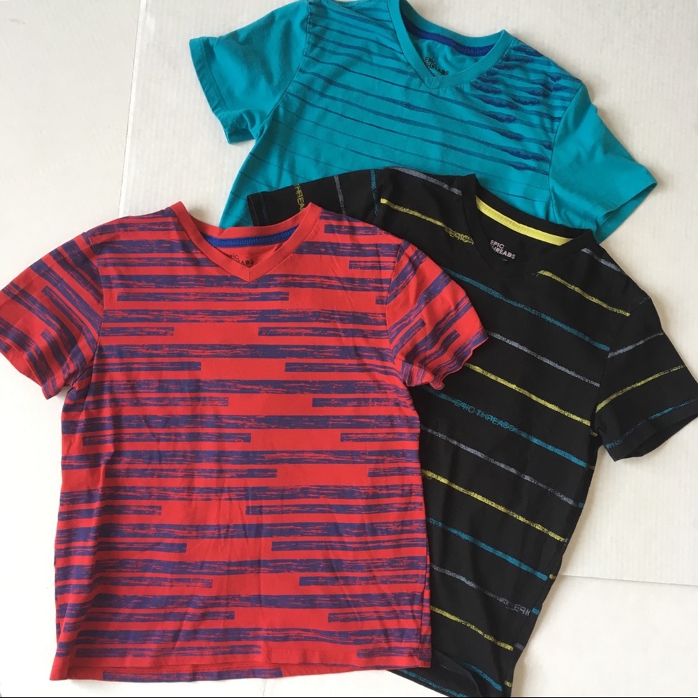 3 Epic Threads Boys’ V-Neck Tees
